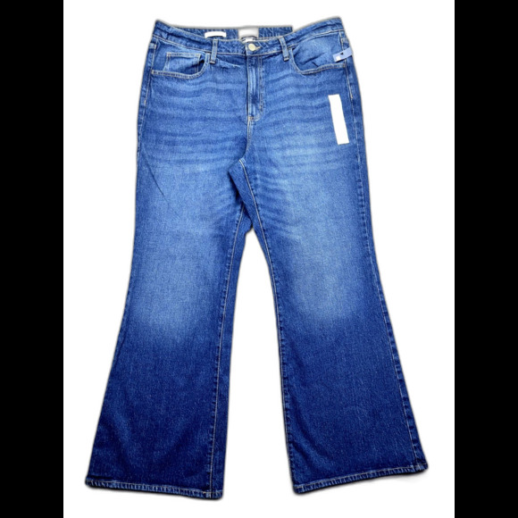 Universal Thread Womens High-Rise Flare Comfort Stretch Blue Jeans Size‎ 17/H - Picture 1 of 16